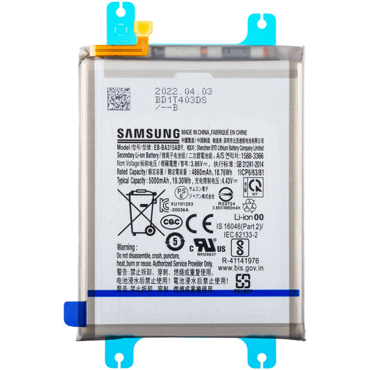 Battery Samsung Galaxy A22 A225 / A32 A325 / A31 A315, EB-BA315ABY, Service Pack GH82-25567A 
