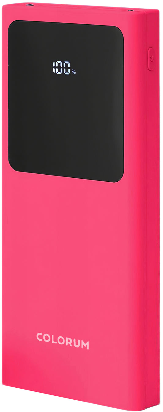 Eksternt batteri Colorum CPB10-02, 10000mAh, 10W, 2 x USB-A, Magenta