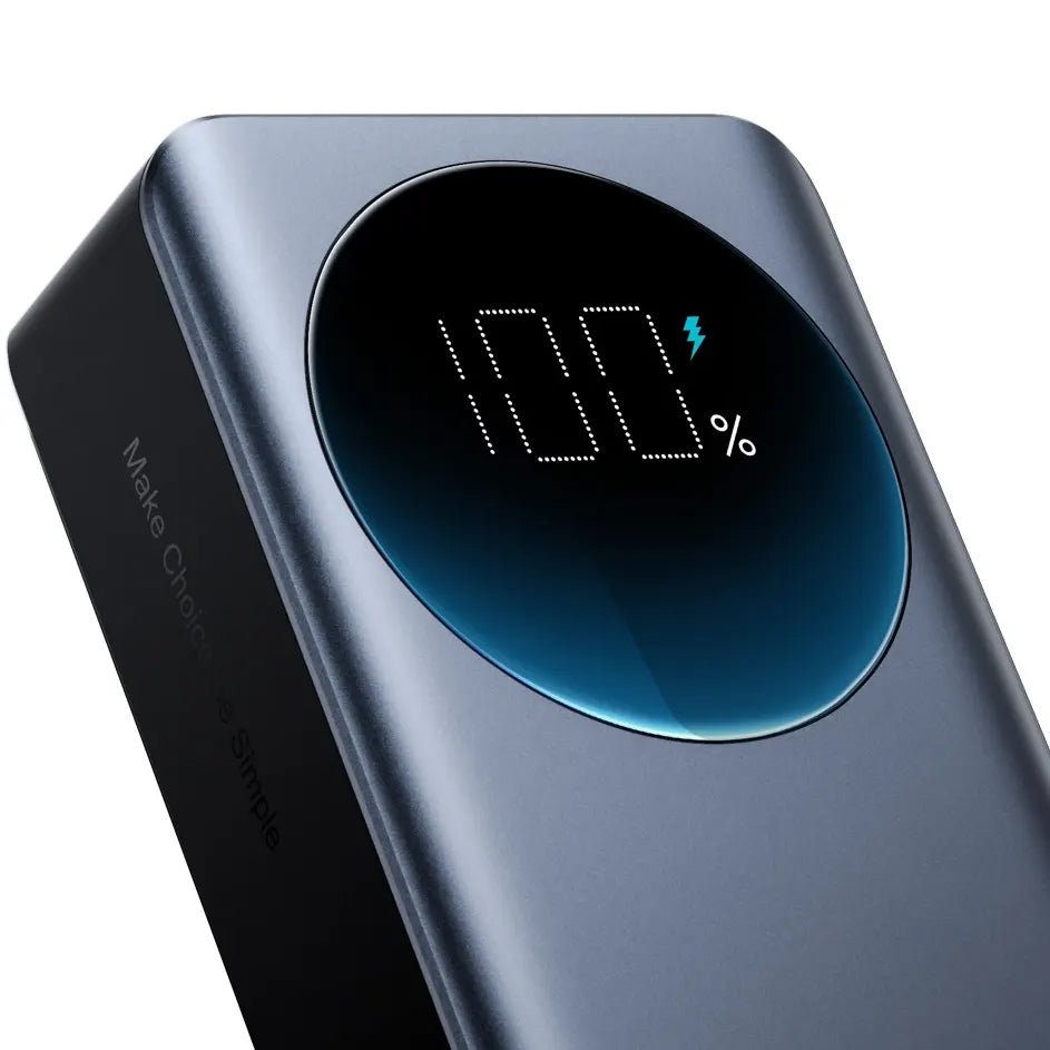 Joyroom Eksternt batteri JR-PBF05, 30000mAh, 65W, QC + PD, 1 x USB-A - 2 x USB-C, Sort 