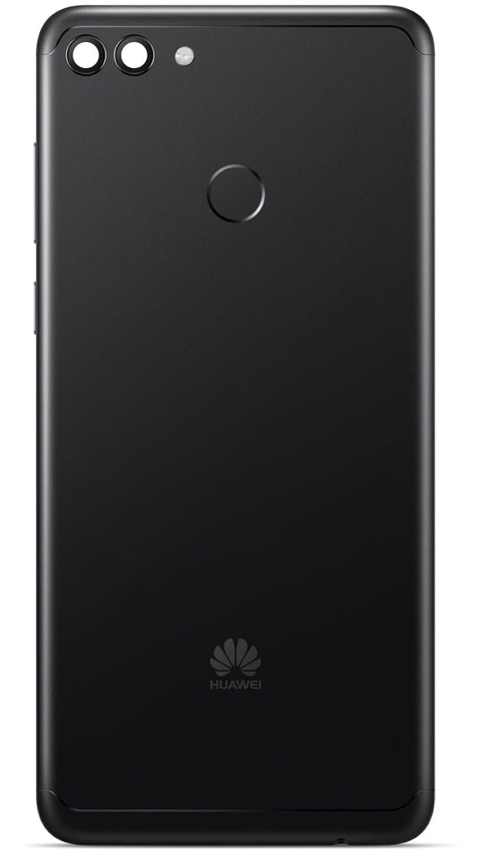 Battery Cover Huawei Y9 (2018), Black, Service Pack 02352BBL