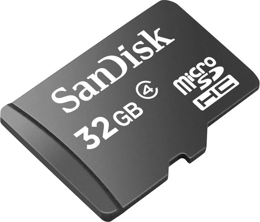 SanDisk microSDHC-hukommelseskort, 32Gb, klasse 4 SDSDQM-032G-B35 