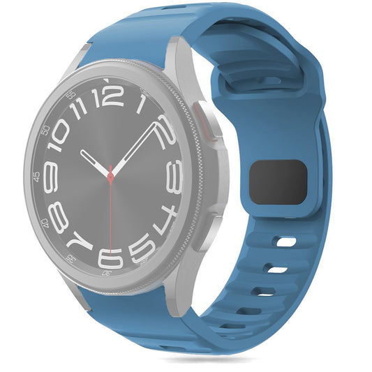 Tech-Protect Silicone Line Strap til Samsung Galaxy Watch7 / Watch FE / Watch6 / Watch5 / Watch4-serien, blå 