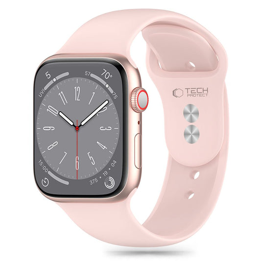 Tech-Protect silikonerem til Apple Watch 49mm / 45mm / 44mm / 42mm-serien, pink 