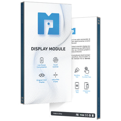MP Touchscreen Display kompatibel med Samsung Galaxy A30s A307, med ramme, OLED-version, sort 