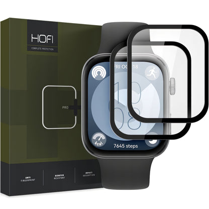 HOFI Hybrid PRO+ beskyttelsescover til Huawei Watch Fit 3, sæt med 2 dele, plastik, sort 