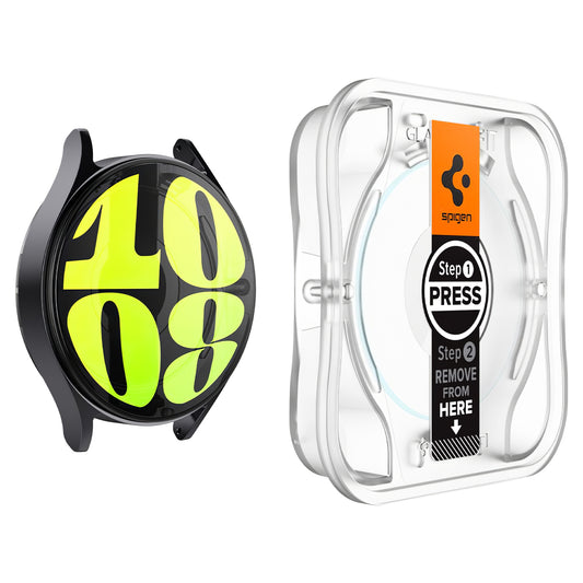 Beskyttelsesfolie Spigen Glastr EZ FIT til Samsung Galaxy Watch7 / Watch6 / Watch5 / Watch4 40mm-serien, sæt 2 stykker, Tem Tem Tem Tem Tem Tem Tem Beskyttelsesglas AGL08494 