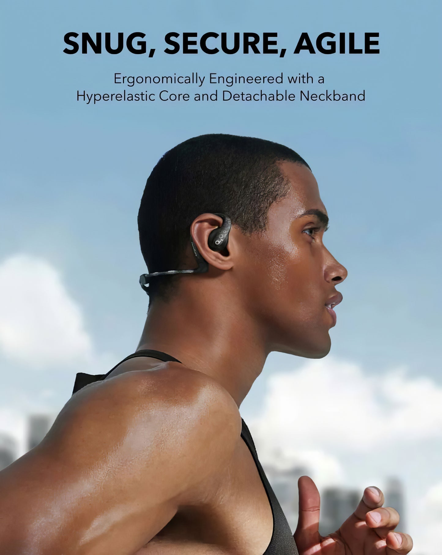 Bluetooth-håndfri Anker Soundcore AeroFit Pro, TWS, Sort A3871G11 