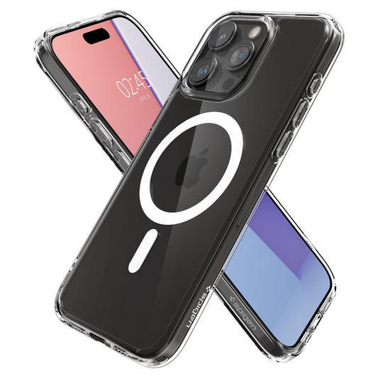 MagSafe-etui til Apple iPhone 15 Pro Max, Spigen, Ultra Hybrid, Transparent