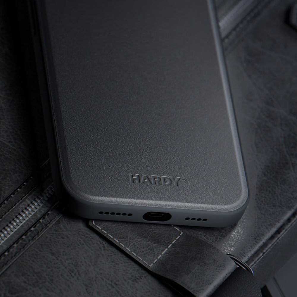 MagSafe Case for Samsung Galaxy S24 Ultra S928, 3MK, Hardy Silky Leather, Black 