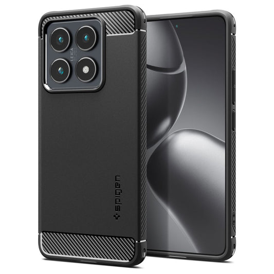 Etui til Xiaomi 14T Pro, Spigen, Rugged Armour, sort ACS08858 
