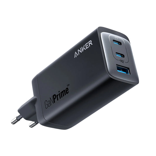 Anker 737 Network Charger, 120W, 5A, 1 x USB-A - 2 x USB-C, Black 